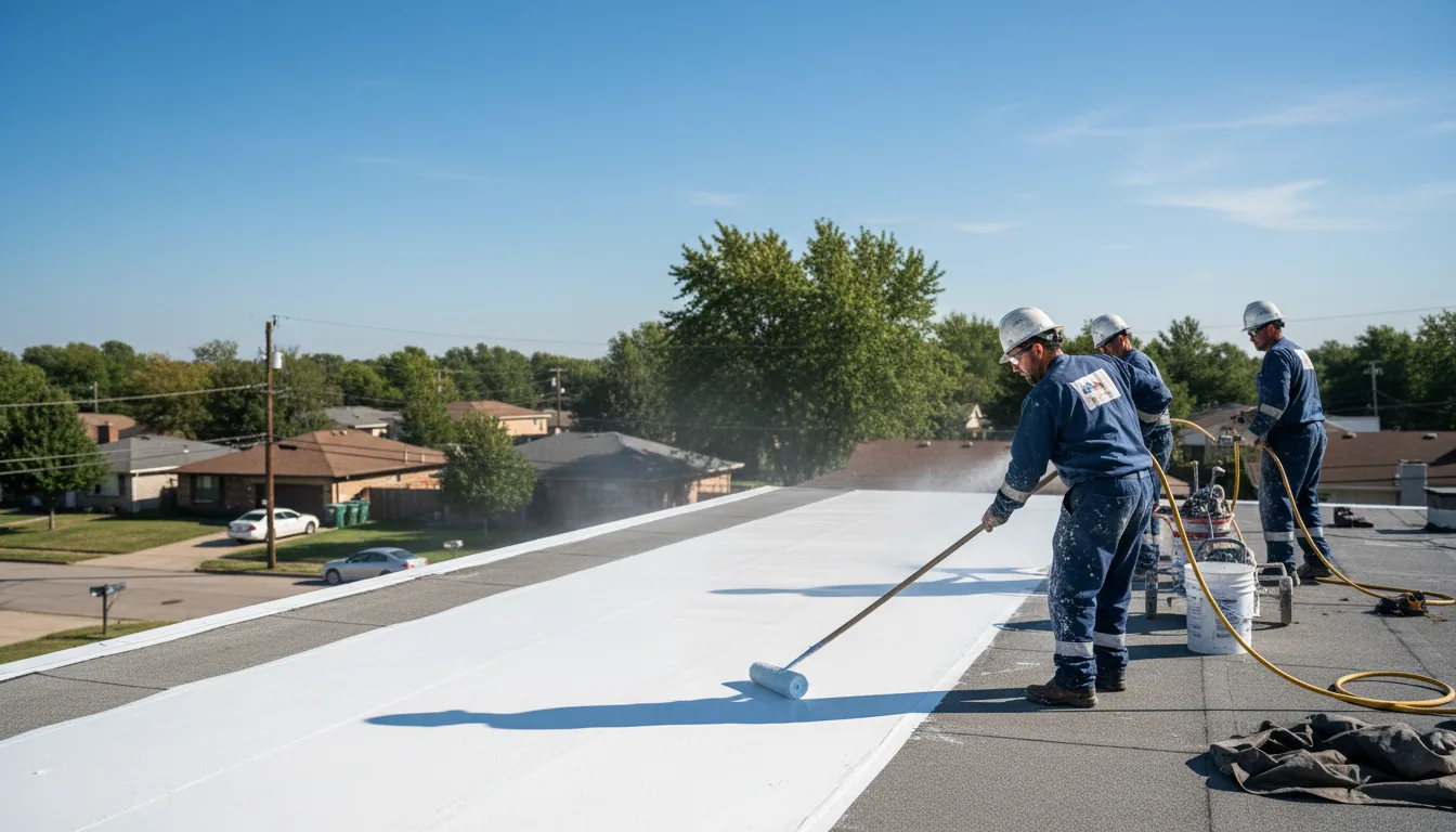Commercial roof coating in Riley, IN near me